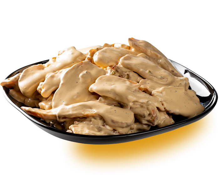 Kip in peperroomsaus (250 gram)