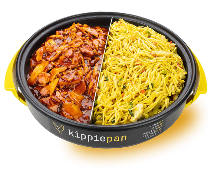 Combimaaltijdpan Bami en Kip in Ketjapsaus