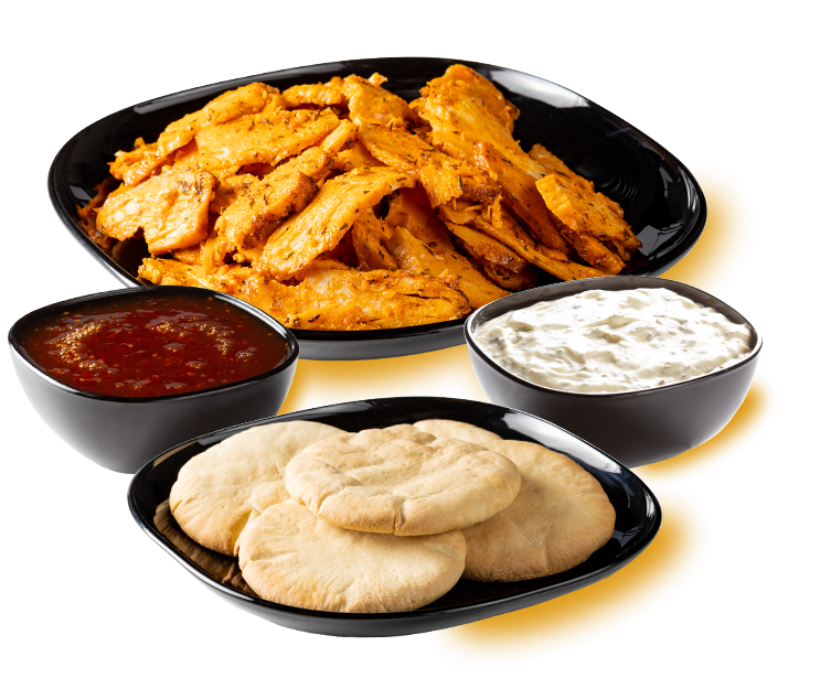 Dönerpakket (Knoflooksaus)