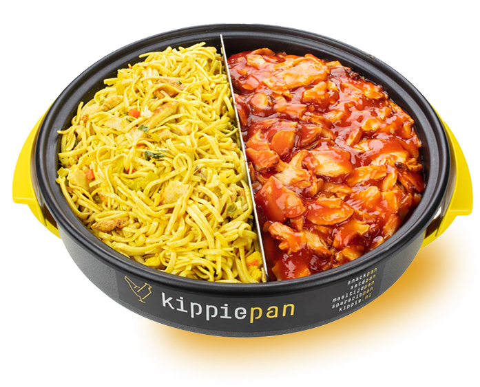 Combimaaltijdpan Bami en Kip in Pangangsaus